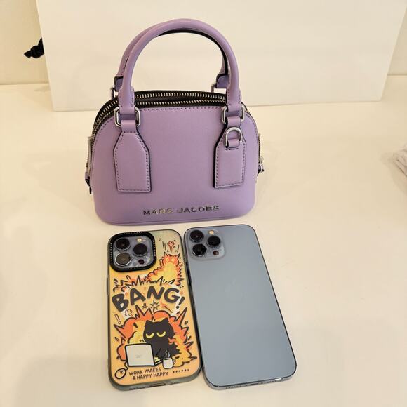 Marc Jacobs Mini Dome Tote Crossbody 4R5SMN004S02 Lilac - Picture 12 of 16